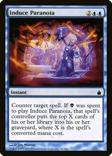 Induce Paranoia, Magic card RAV 56 — Ravnica: City of Guilds set