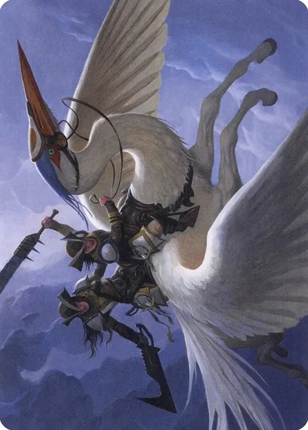 Gryffwing Cavalry // Gryffwing Cavalry, Magic card AVOW 11 — Crimson Vow Art Series set