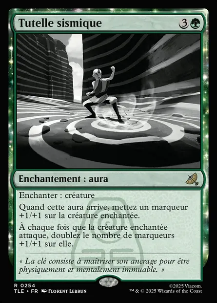 Tutelle sismique, carte Magic TLE 254 — extension Avatar: The Last Airbender Eternal