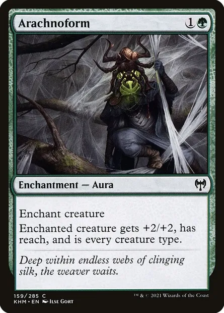 Arachnoform, Magic card KHM 159 — Kaldheim set