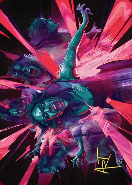 Waltz of Rage // Waltz of Rage, carte Magic ADSK 35 — extension Duskmourn: House of Horror Art Series