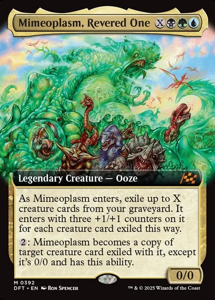 Mimeoplasm, Revered One, Magic card DFT 392 — Aetherdrift set