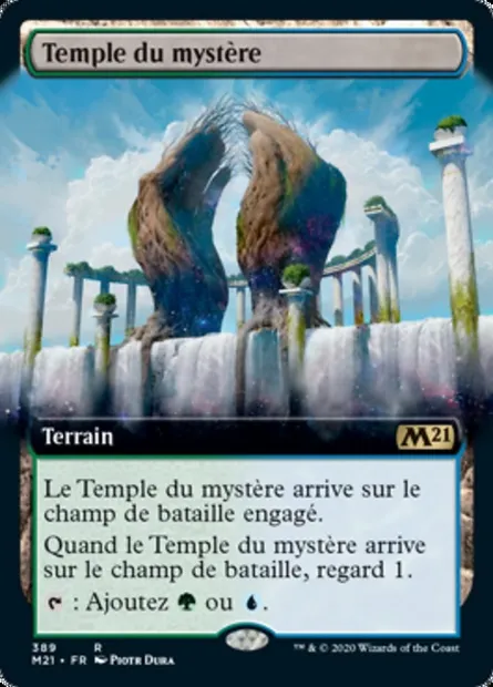 Temple du mystère, carte Magic M21 389 — extension Core Set 2021