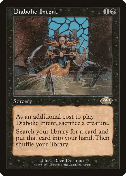 Diabolic Intent, Magic card PLS 42 — Planeshift set