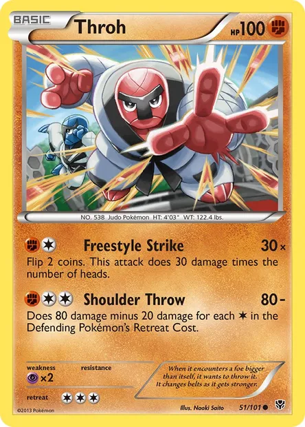 Throh, Pokémon card PLB 51 — Plasma Blast set