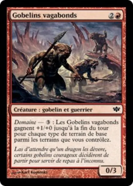 Gobelins vagabonds, carte Magic CON 76 — extension Conflux