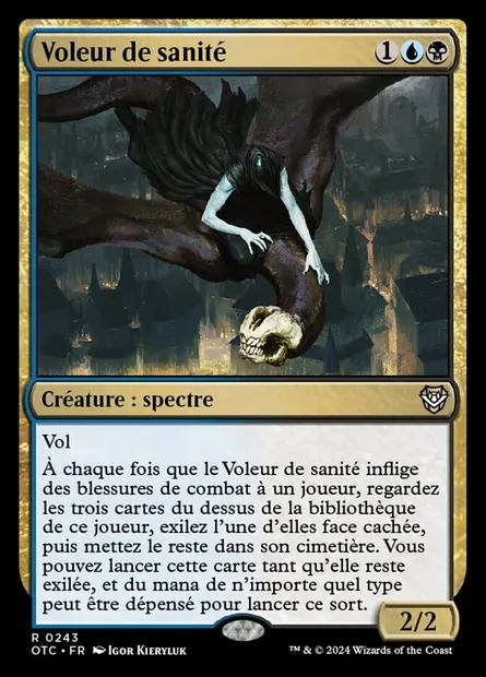 Voleur de sanité, carte Magic OTC 243 — extension Outlaws of Thunder Junction Commander