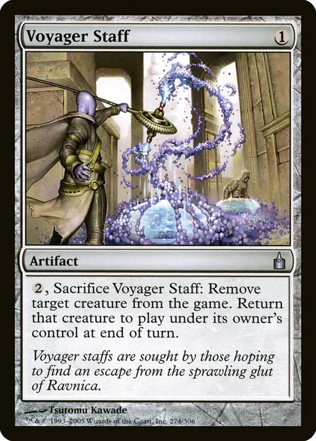 Voyager Staff, Magic card RAV 274 — Ravnica: City of Guilds set