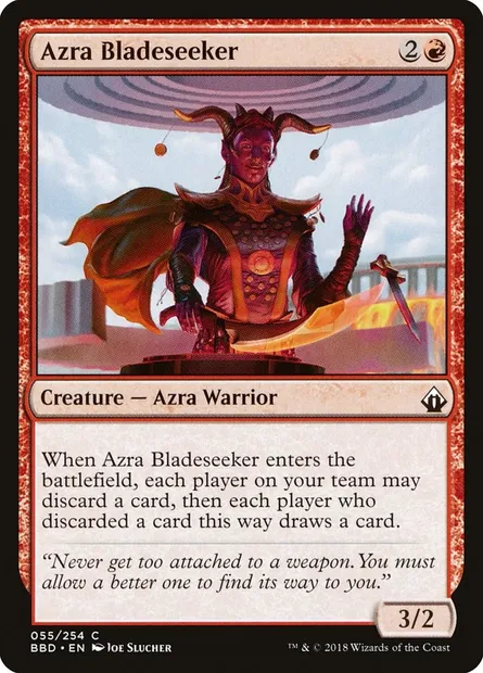 Azra Bladeseeker, carte Magic BBD 55 — extension Battlebond