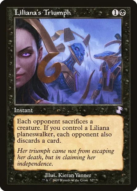 Liliana's Triumph, Magic card TSR 327 — Time Spiral Remastered set