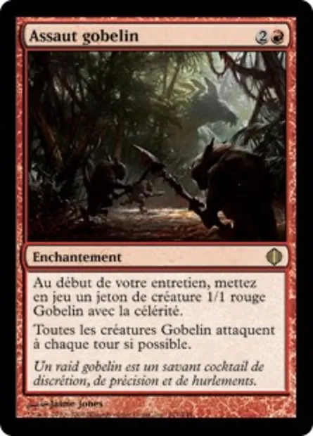 Assaut gobelin, carte Magic ALA 101 — extension Les éclats d'Alara