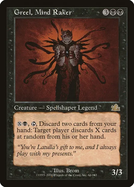 Greel, Mind Raker, Magic card PCY 66 — Prophecy set