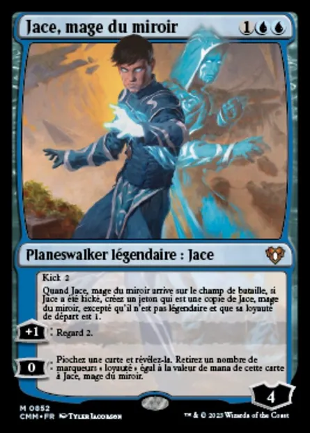 Jace, mage du miroir, carte Magic CMM 852 — extension Commander Masters