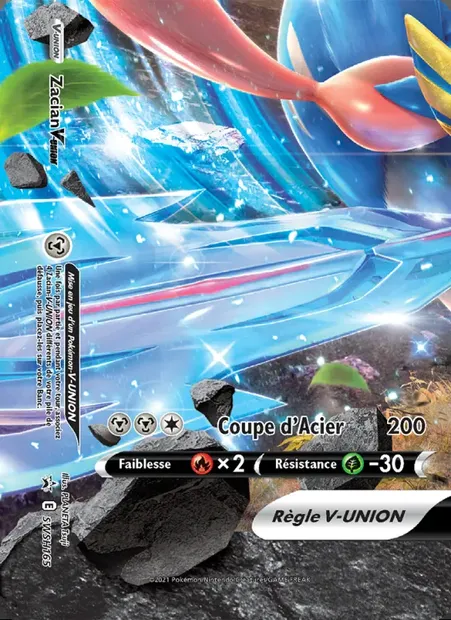 Zacian V-UNION, carte Pokémon SWSH 165 — extension Promo SWSH