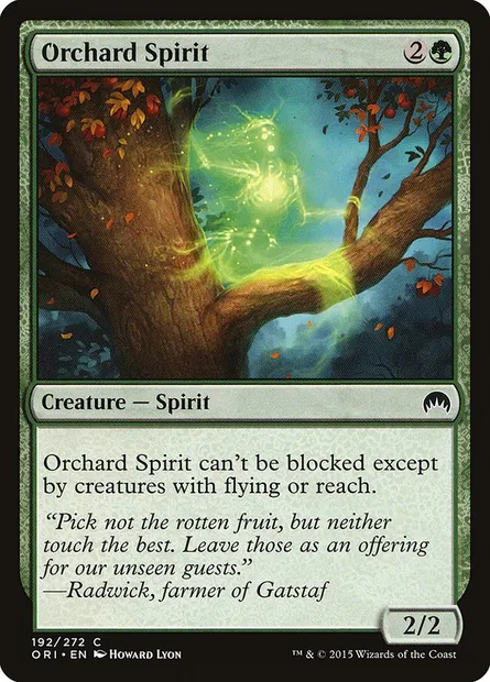 Orchard Spirit, Magic card ORI 192 — Magic Origins set