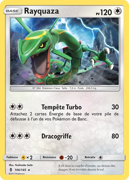 Rayquaza, carte Pokémon GRI 106 — extension Gardiens Ascendants