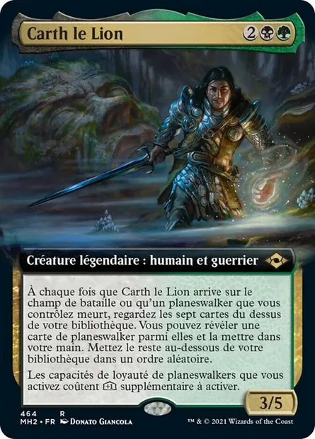 Carth le Lion, carte Magic MH2 464 — extension Horizons du Modern 2