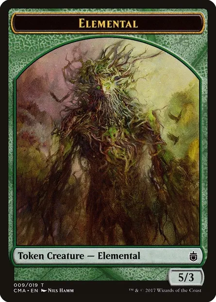 Elemental, carte Magic TCMA 9 — extension Commander Anthology Tokens
