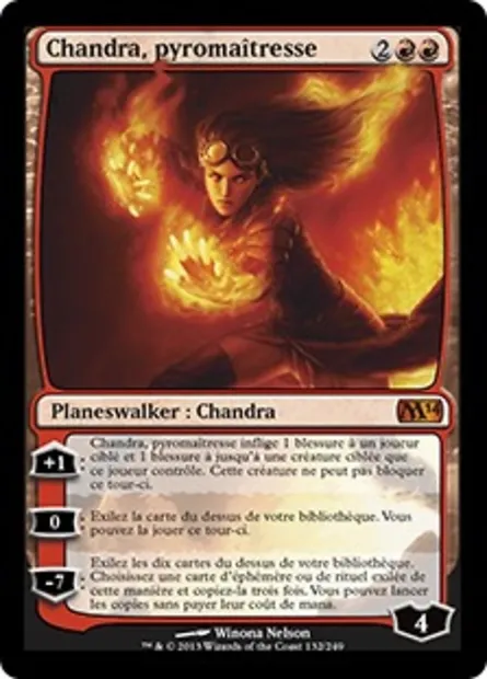 Chandra, pyromaîtresse, carte Magic M14 132 — extension Magic 2014