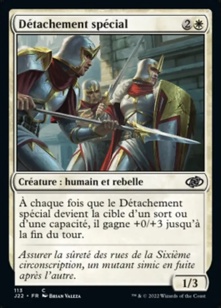 Détachement spécial, carte Magic J22 113 — extension Jumpstart 2022
