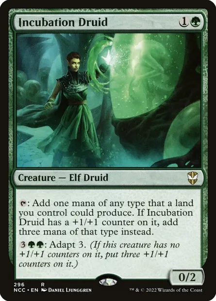 Incubation Druid, Magic card NCC 296 — New Capenna Commander set