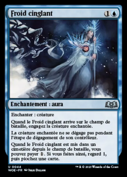 Froid cinglant, carte Magic WOE 44 — extension Wilds of Eldraine