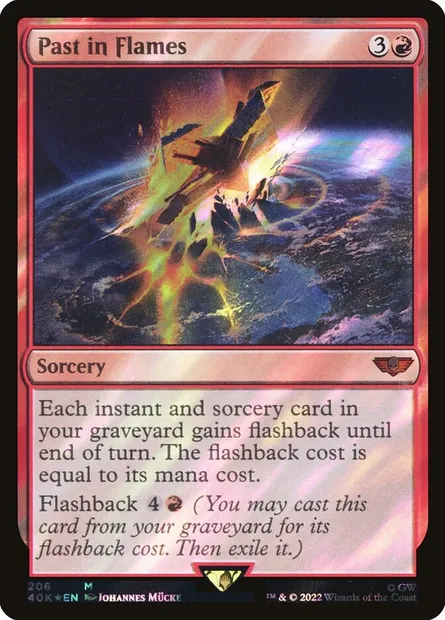 Past in Flames, Magic card 40K 206★ — Warhammer 40,000 Commander set