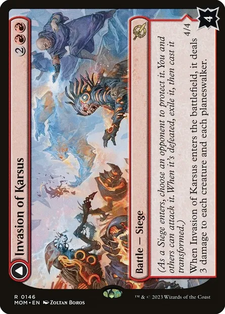 Invasion of Karsus // Refraction Elemental, Magic card MOM 146 — March of the Machine set