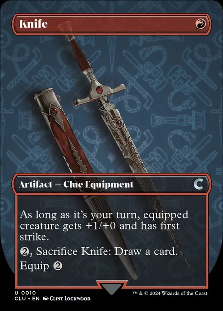 Knife, Magic card CLU 10 — Ravnica: Clue Edition set