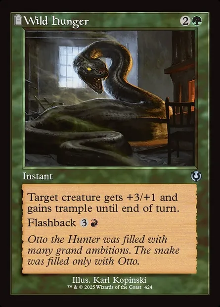Wild Hunger, Magic card INR 424 — Innistrad Remastered set