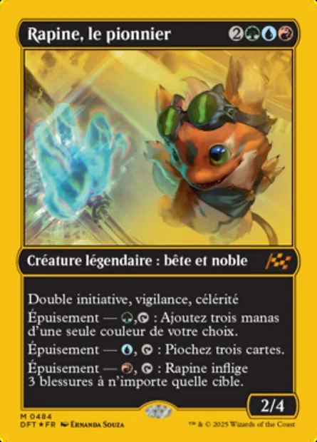 Rapine, le pionnier, carte Magic DFT 484 — extension Aetherdrift