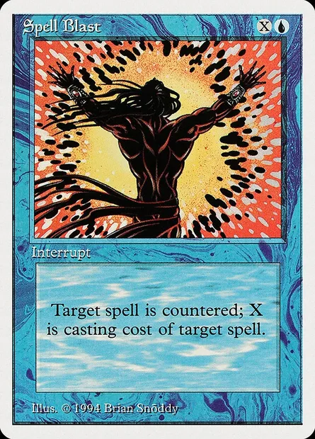 Spell Blast, Magic card SUM 82 — Summer Magic / Edgar set