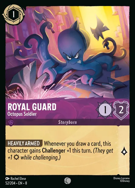 Royal Guard - Octopus Soldier, Disney Lorcana card CH8-052 — The Reign of Jafar set