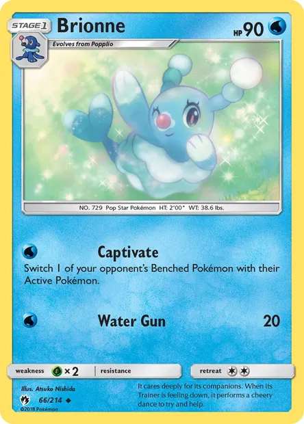 Brionne, Pokémon card LOT 66 — Lost Thunder set