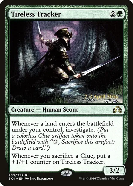 Traqueuse infatigable, carte Magic PSOI 233s — extension Shadows over Innistrad Promos