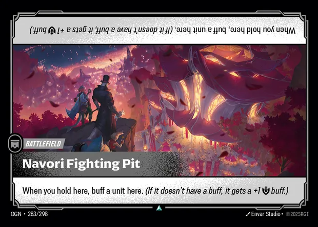 Navori Fighting Pit, carte Riftbound OGN 283 — extension Origins