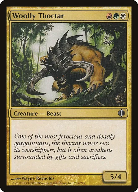 Woolly Thoctar, Magic card ALA 209 — Shards of Alara set