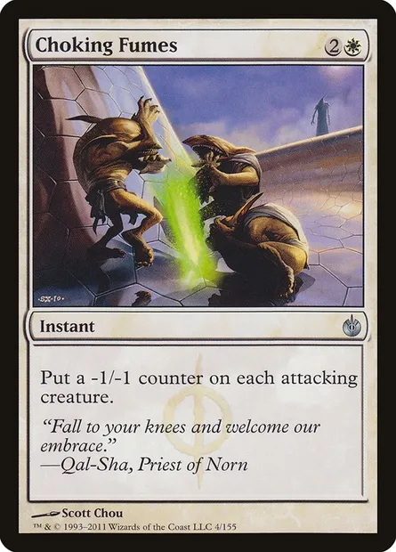 Choking Fumes, Magic card MBS 4 — Mirrodin Besieged set