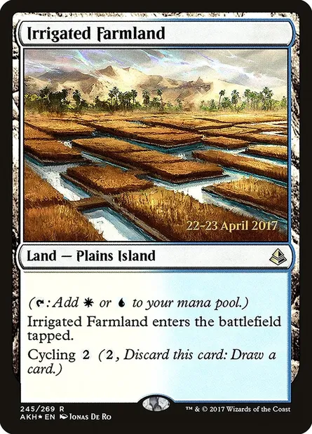 Irrigated Farmland, Magic card PAKH 245s — Amonkhet Promos set