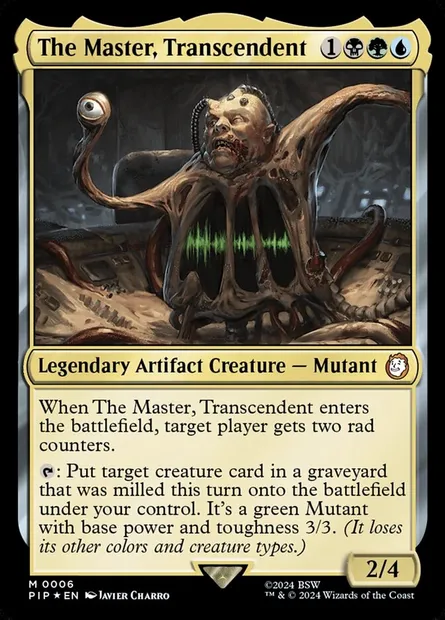 The Master, Transcendent, Magic card PIP 6 — Fallout set