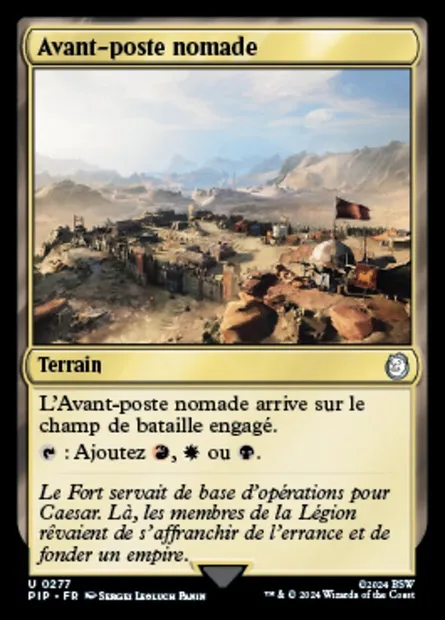 Avant-poste nomade, carte Magic PIP 277 — extension Fallout