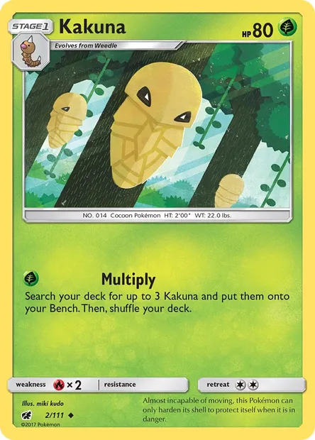 Kakuna, Pokémon card CIN 2 — Crimson Invasion set