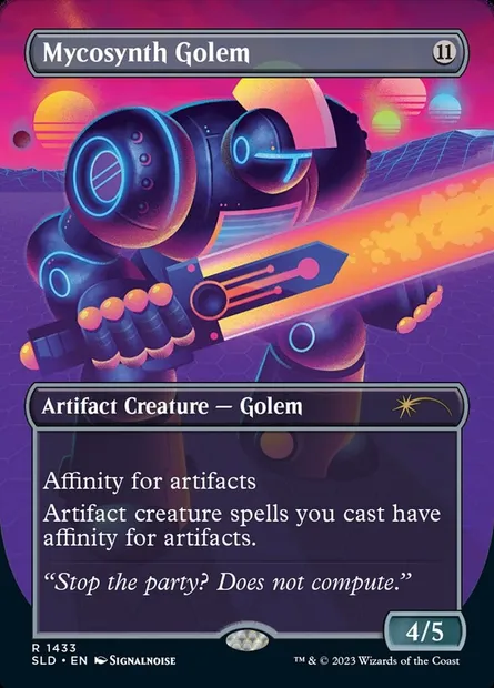 Golem de mycosynthèse, carte Magic SLD 1433 — extension Secret Lair Drop