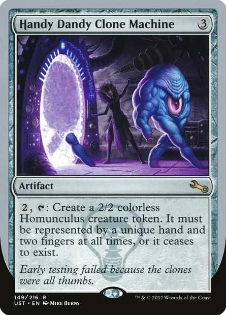 Handy Dandy Clone Machine, carte Magic UST 149 — extension Unstable
