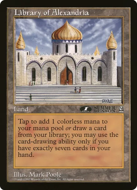 Library of Alexandria, carte Magic OLEP 11 — extension Oversized League Prizes