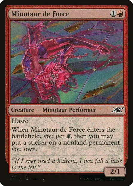 Minotaur de Force, Magic card UNF 400 — Unfinity set
