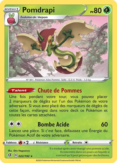 Pomdrapi, carte Pokémon RCL 22 — extension Clash des Rebelles