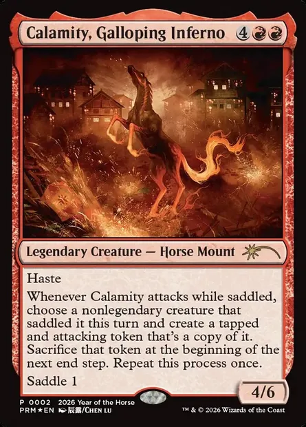 Calamity, Galloping Inferno, Magic card PL26 4 — Year of the Horse 2026 set