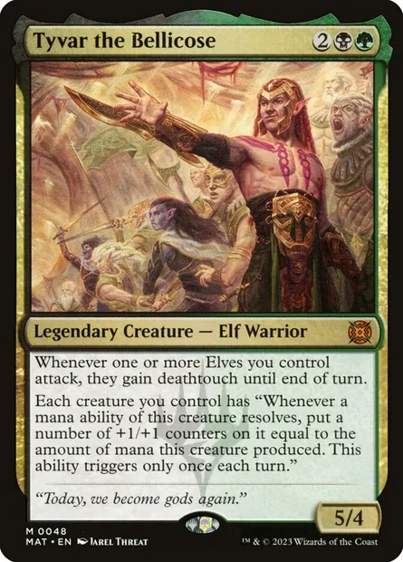 Tyvar the Bellicose, Magic card MAT 48 — March of the Machine: The Aftermath set
