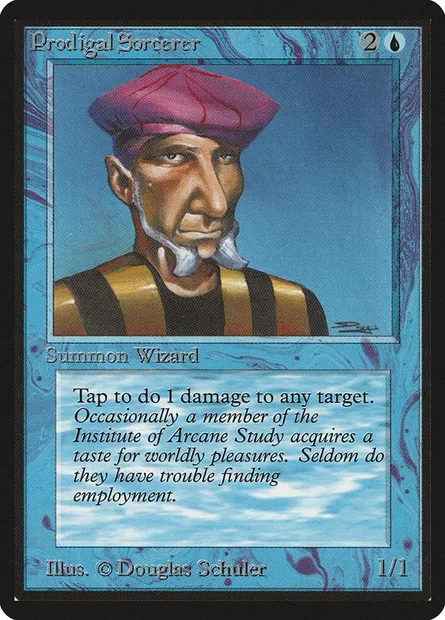 Prodigal Sorcerer, Magic card LEB 74 — Limited Edition Beta set